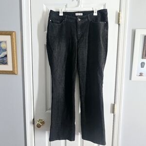 Black Straight Leg Jeans Size 12